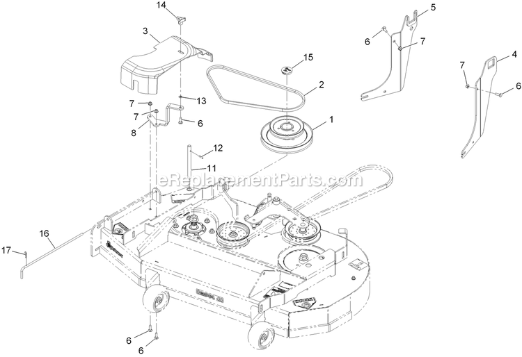 Completing Kit (1) Diagram and Parts List for 116-3000 (314000000-314999999)(2014) Exmark Lawn Tractor Accessories