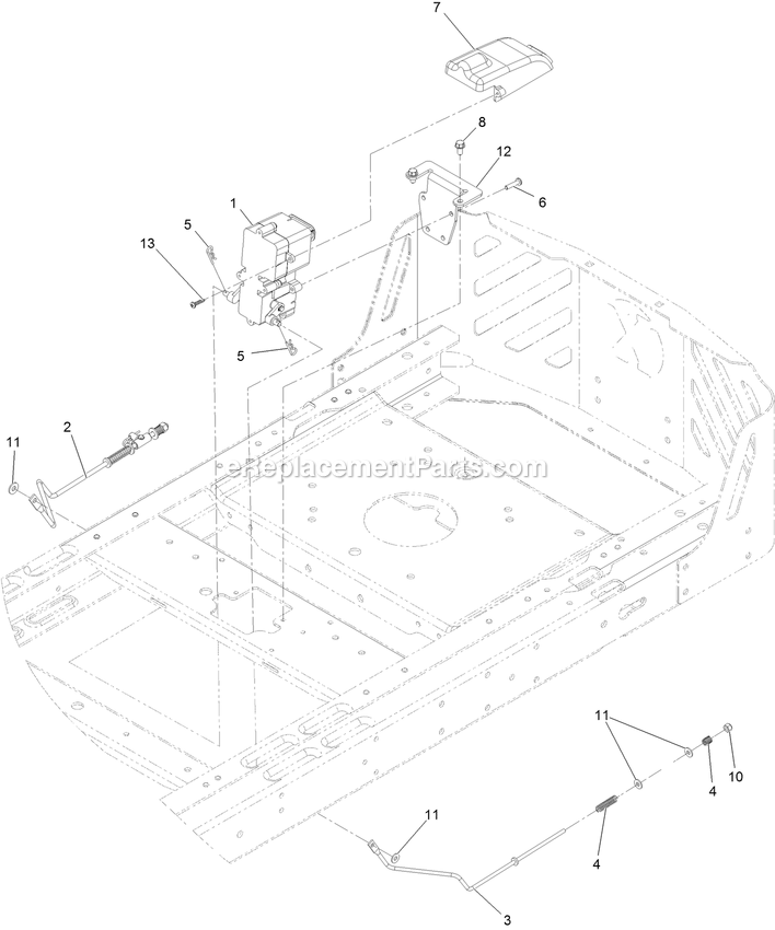 Brake Assembly Diagram and Parts List for QTE708GEM50200 (316000000-399999999)(2016) Exmark Lawn Mower