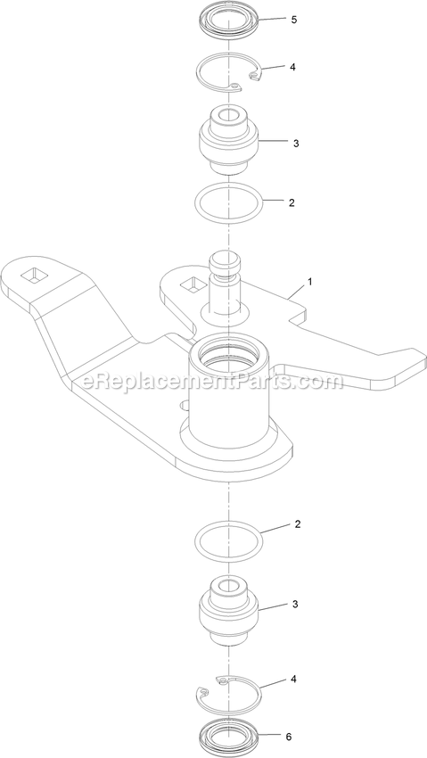 Idler Assembly (2) Diagram and Parts List for LZS88CDYM96RW0 (402082300-404314158)(2018) Exmark Lawn Mower