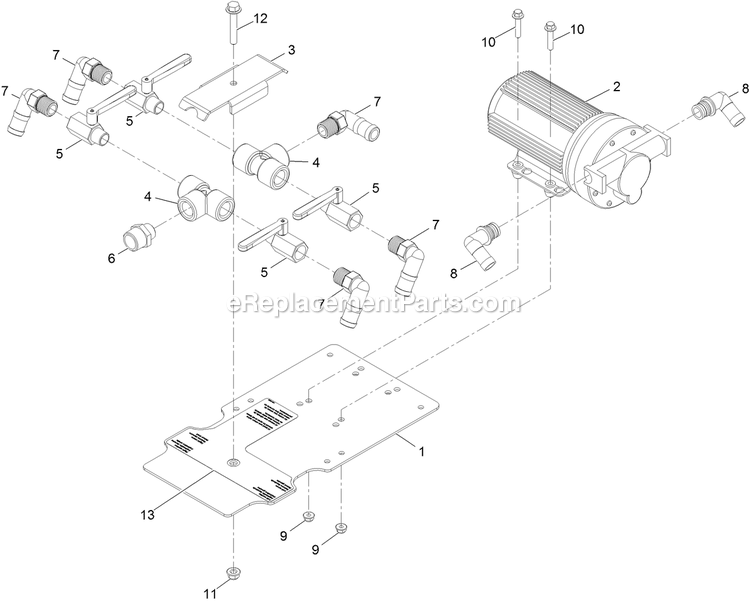 Liquid Valve Assembly Diagram and Parts List for 34226 400000000-999999999 Exmark Sprayer