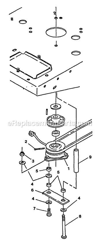 Parts Manual Supplement (1) Diagram and Parts List for TR-1800  Exmark Lawn Mower