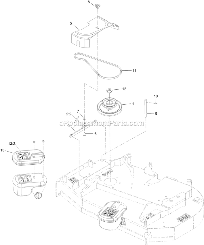 Completing Kit (7) Diagram and Parts List for 135-2604 (408644346-411294211)(2021) Exmark Lawn Tractor Accessories