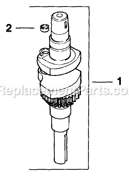 Crankshaft Diagram and Parts List for TT3614KC (160000-169999)(1998) Exmark Lawn Mower