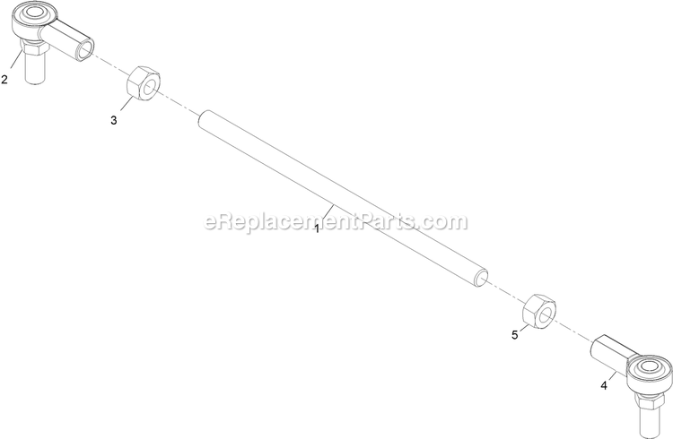 Steering Linkage Assembly Diagram and Parts List for SSS270CSB00000 (402082300-404314158)(2018) Exmark Sprayer