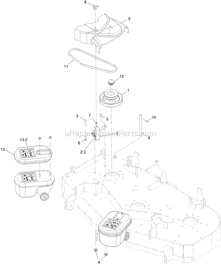 Completing Kit (4) Diagram and Parts List for 126-6122 (402082300-404314158)(2018) Exmark Lawn Tractor Accessories