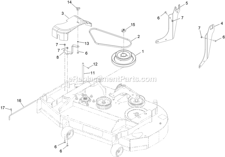 Completing Kit (4) Diagram and Parts List for 116-3001 (406294345-408644345)(2020) Exmark Lawn Tractor Accessories