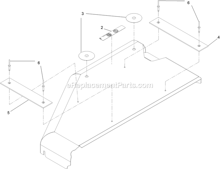 Rh Wing Shield Assembly Diagram and Parts List for LZX980EKC96RW0 (411294212-999999999)(2022) Exmark Lawn Mower