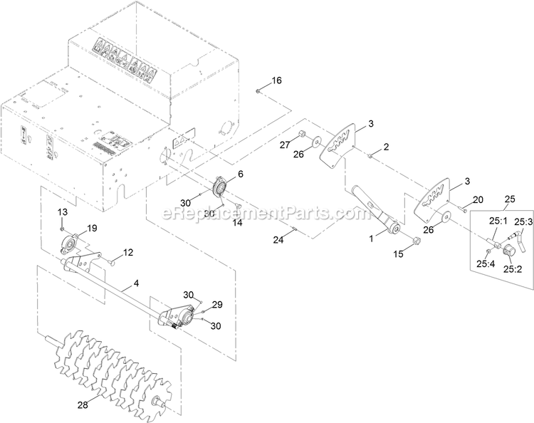 Cutting Wheel Assembly Diagram and Parts List for SD270SB20 (313000000-313652087)(2013) Exmark Seeder