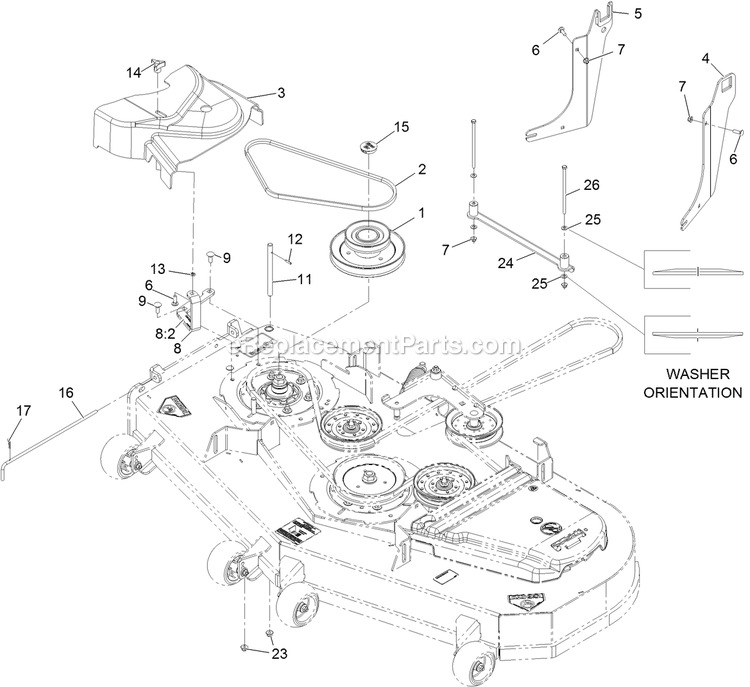 Completing Kit (7) Diagram and Parts List for 116-3001 (314000000-314999999)(2014) Exmark Lawn Tractor Accessories