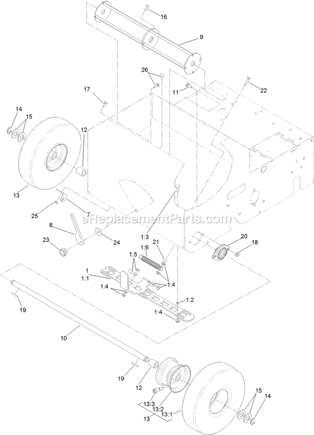 Seed Gate Assembly Diagram and Parts List for SDS270CSB20000 (402082300-404314158)(2018) Exmark Seeder