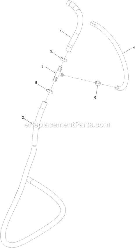 Hose Assembly (2) Diagram and Parts List for SSS270CSB00000 (315000000-315999999)(2015) Exmark Sprayer