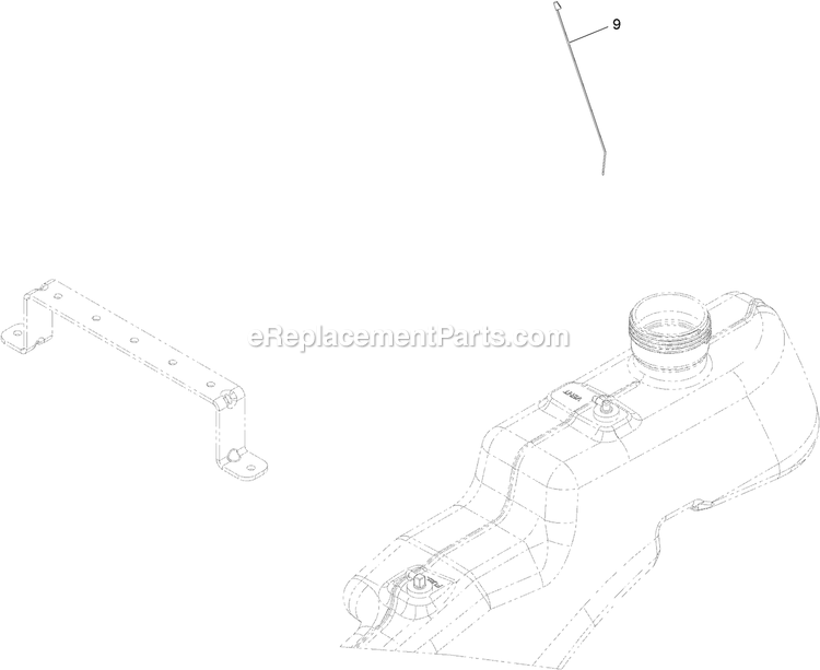 Fuel Delivery Assembly (2) Diagram and Parts List for QTS452CEM34200 (315000000-315999999)(2015) Exmark Lawn Mower