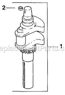 Crankshaft Diagram and Parts List for TR-20KC (102000-114999)(1995) Exmark Lawn Mower