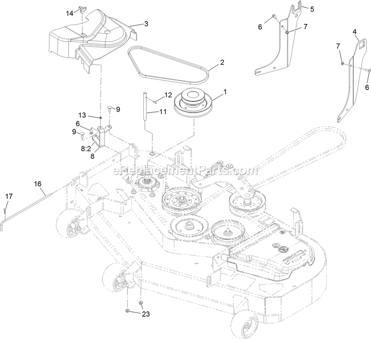 Completing Kit (5) Diagram and Parts List for 116-3001 (406294345-408644345)(2020) Exmark Lawn Tractor Accessories
