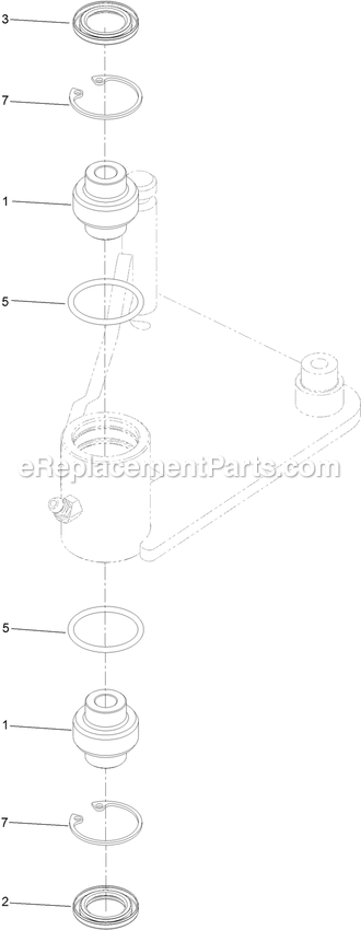 Idler Arm Assembly Diagram and Parts List for LZS88CDYM96RW0 (402082300-404314158)(2018) Exmark Lawn Mower