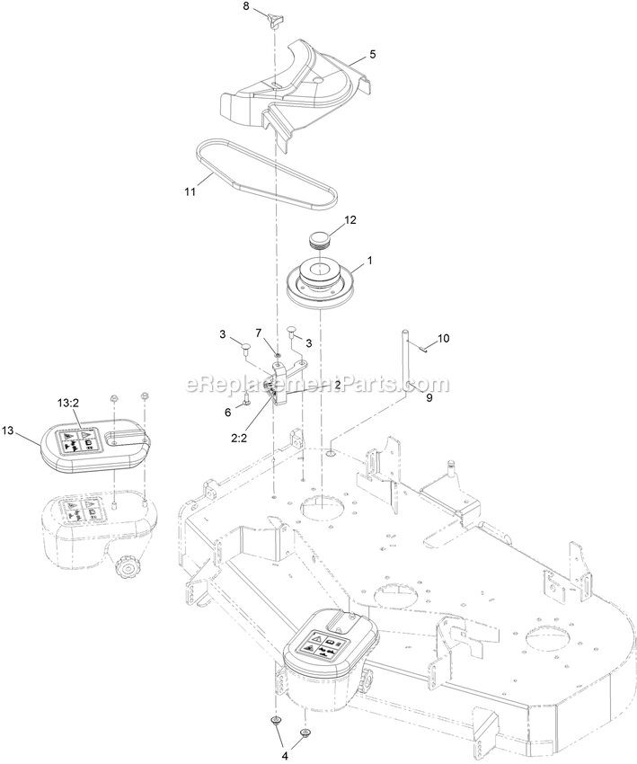 Completing Kit (4) Diagram and Parts List for 135-2604 (408644346-411294211)(2021) Exmark Lawn Tractor Accessories