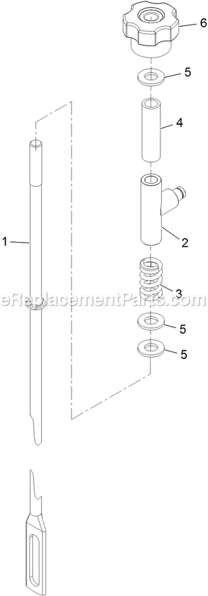 Rod Assembly (2) Diagram and Parts List for VTX651KA484 (313000000-313999999)(2013) Exmark Lawn Mower