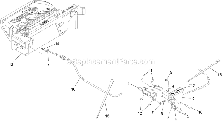 Assembly (1) Diagram and Parts List for 116-8431 2019 Exmark Lawn Tractor Accessories