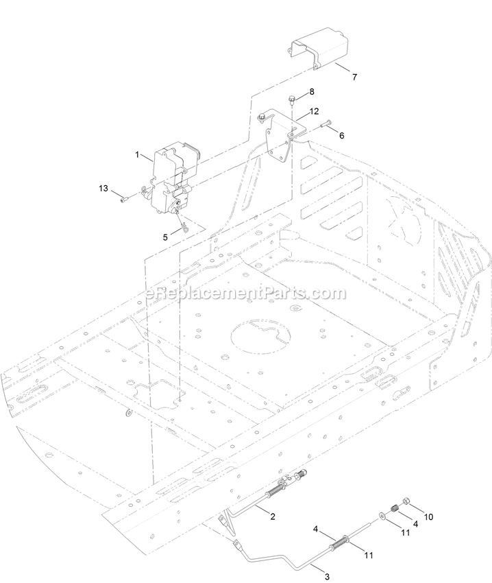 Motion Control Lever Assembly Diagram and Parts List for QTE708GEM54100 (315000000-315999999)(2015) Exmark Lawn Mower