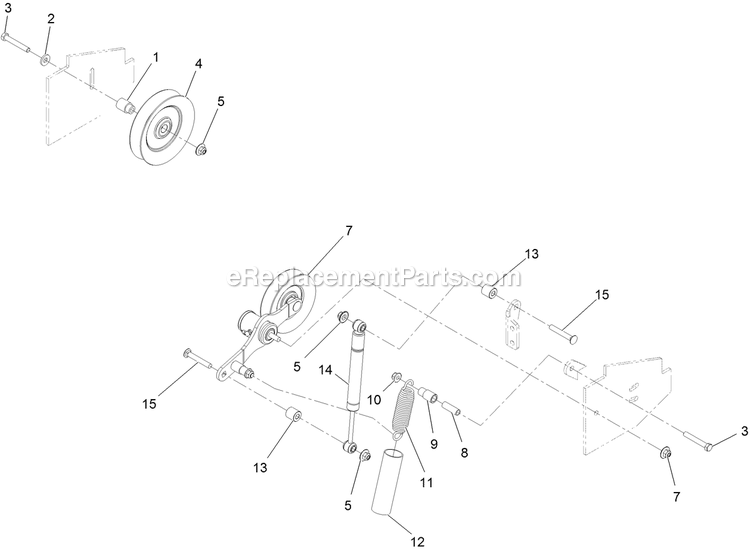 Mule Drive Assembly Diagram and Parts List for LZDS902K60RD (313000000-313999999)(2013) Exmark Lawn Mower
