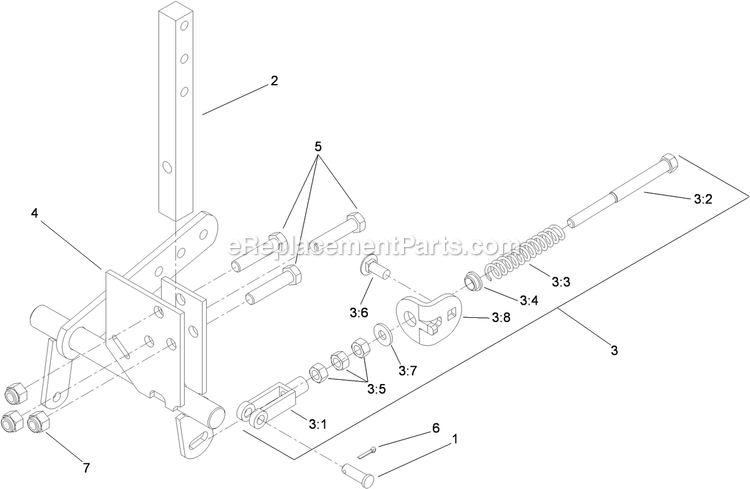 Lh Motion Control Assembly Diagram and Parts List for LZDS902K605 (313000000-313999999)(2013) Exmark Lawn Mower