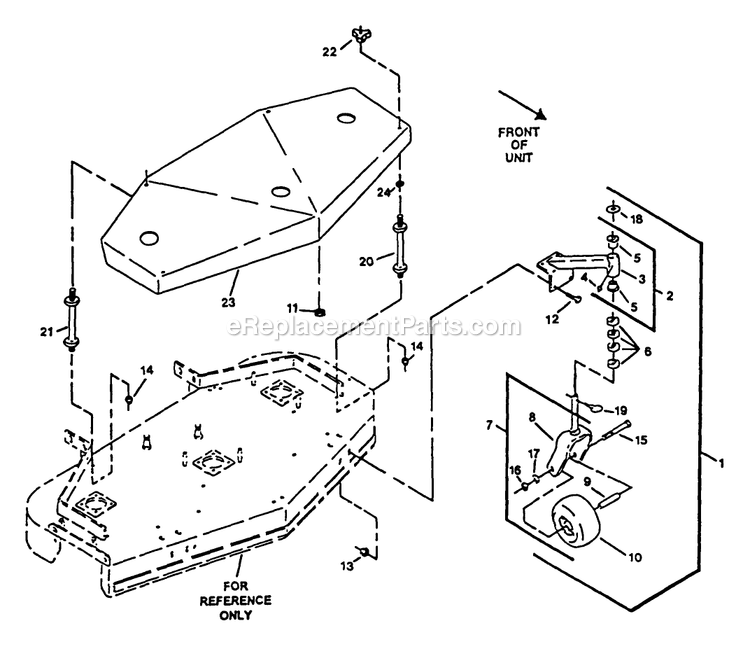 Mower Deck (3) Diagram and Parts List for V4815KC (130000-149999)(1997) Exmark Lawn Mower