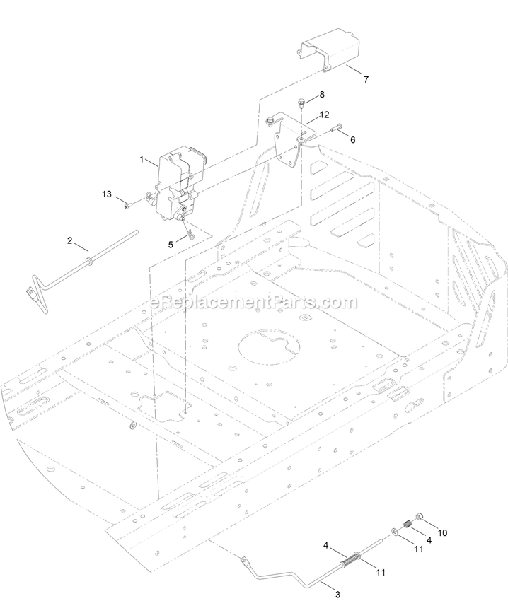 Brake Box Assembly Diagram and Parts List for QSS725GKC42200 (315000000-319999999)(2015) Exmark Lawn Mower