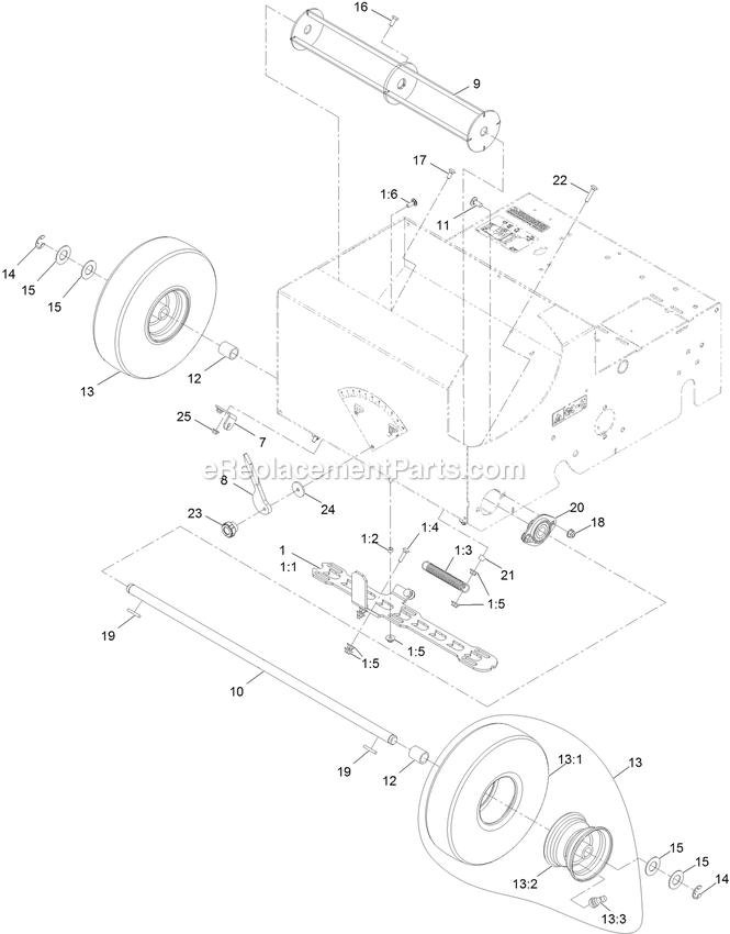 Seed Gate Assembly Diagram and Parts List for SDS395CKC20000 (402082300-404314158)(2018) Exmark Seeder