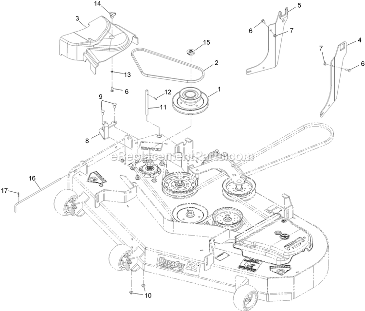 Completing Kit (6) Diagram and Parts List for 116-3000 (314000000-314999999)(2014) Exmark Lawn Tractor Accessories