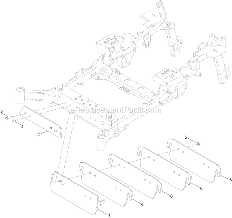 Weight Assembly Diagram and Parts List for LZS88CDYM604W0 (402082300-404314158)(2018) Exmark Lawn Mower