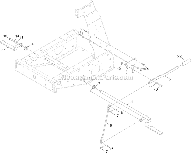 Park Brake Assembly Diagram and Parts List for 34237 400000000-407088177 Exmark Sprayer