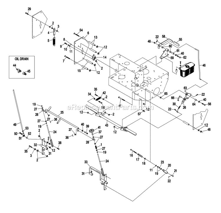 Engine Deck Group (2) Diagram and Parts List for TT4817KAC (370000-439999)(2003) Exmark Lawn Mower
