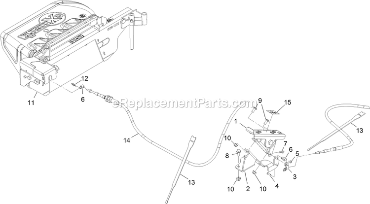 Assembly (1) Diagram and Parts List for 135-2472 2018 Exmark Lawn Tractor Accessories