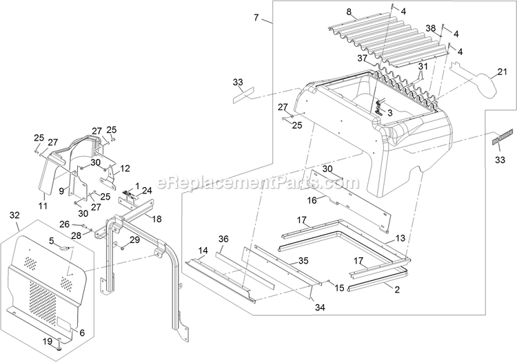 Hood And Panel Assembly Diagram and Parts List for LZDS902K605 (312000000-312999999)(2012) Exmark Lawn Mower