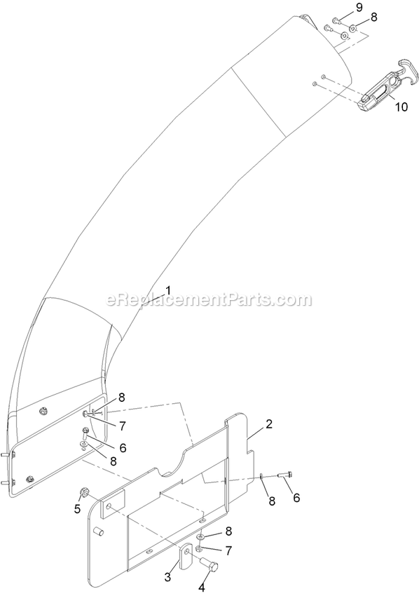 Tube And Frame Assembly Diagram and Parts List for 116-5000 (312000000-312999999)(2012) Exmark Lawn Tractor Accessories