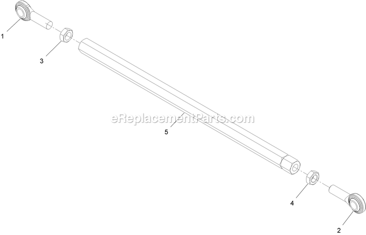 Height Of Cut Link Assembly Diagram and Parts List for VT18KA363 (920000-999999)(2011) Exmark Lawn Mower