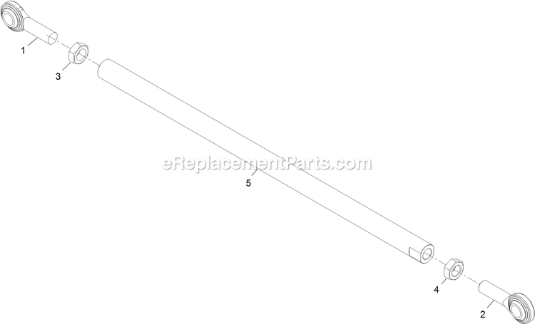 Height Of Cut Link Assembly Diagram and Parts List for VTS541CKA36300 (315000000-315999999)(2015) Exmark Lawn Mower
