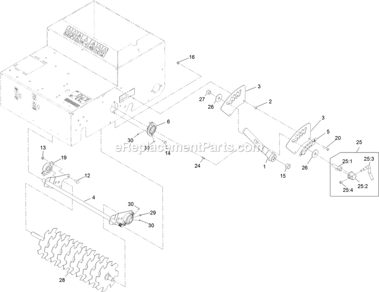 Cutting Wheel Assembly Diagram and Parts List for SDS395CKC20000 (402082300-404314158)(2018) Exmark Seeder