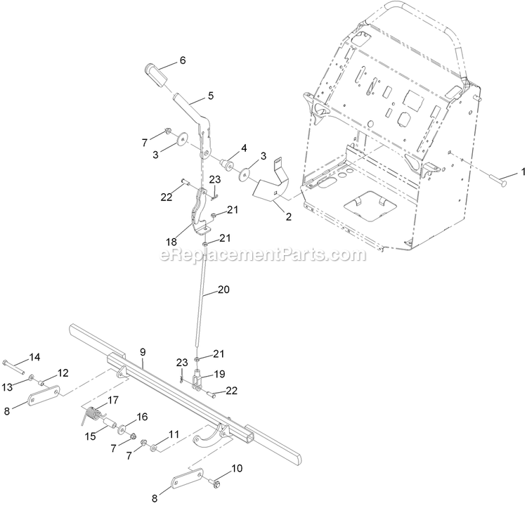 Park Brake Assembly Diagram and Parts List for VT24KA484CA (920000-999999)(2011) Exmark Lawn Mower