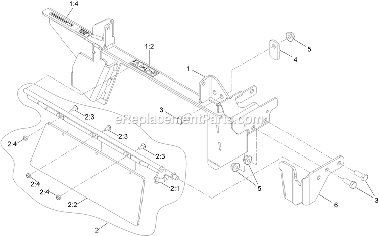 Assembly (2) Diagram and Parts List for 135-5271 2020 Exmark Lawn Tractor Accessories