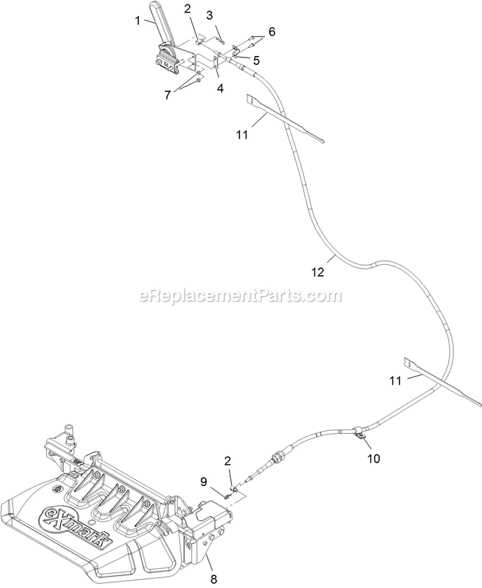 Assembly (1) Diagram and Parts List for 116-8430 2014 Exmark Lawn Tractor Accessories