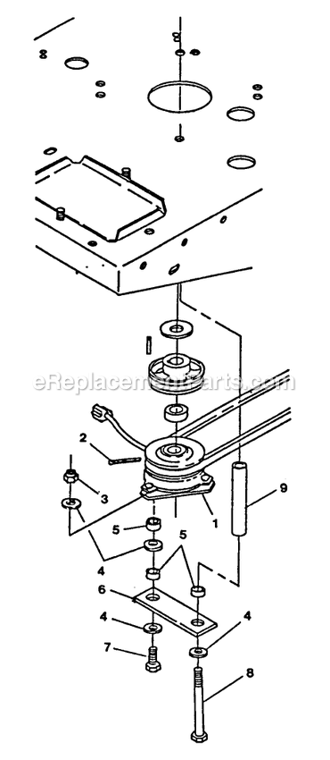 Parts Manual Supplement (2) Diagram and Parts List for TT-1800  Exmark Lawn Mower