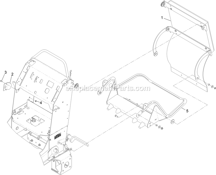 Platform Group Diagram and Parts List for VT24KA484CA (920000-999999)(2011) Exmark Lawn Mower