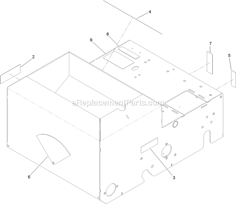 Main Frame Assembly (2) Diagram and Parts List for SDS395CKC20000 (402082300-404314158)(2018) Exmark Seeder