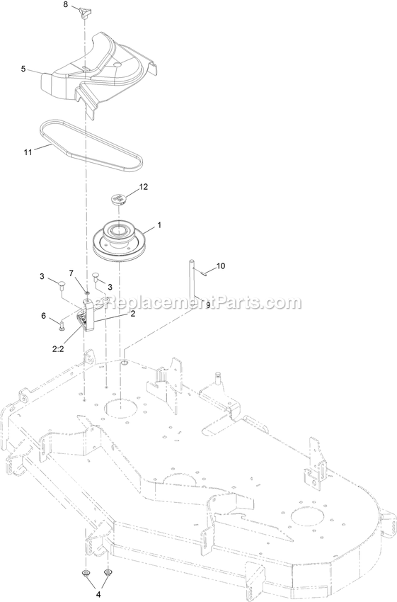 Completing Kit (2) Diagram and Parts List for 135-2604 (408644346-411294211)(2021) Exmark Lawn Tractor Accessories