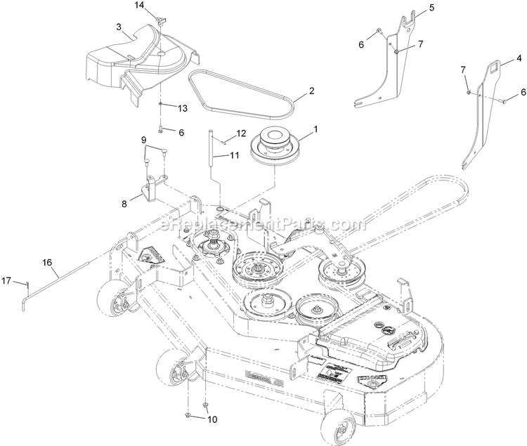 Completing Kit (2) Diagram and Parts List for 116-3000 (314000000-314999999)(2014) Exmark Lawn Tractor Accessories
