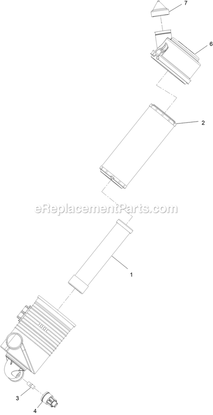 Hdac Assembly Diagram and Parts List for LZS80TDYM72RW0 (408644346-411294211)(2021) Exmark Lawn Mower