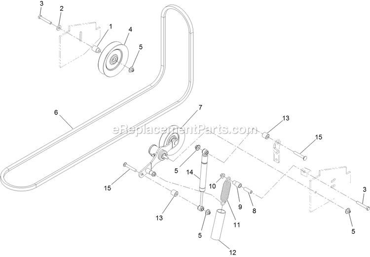 Mule Drive Assembly Diagram and Parts List for LZDS902K72RD (314000000-314999999)(2014) Exmark Lawn Mower