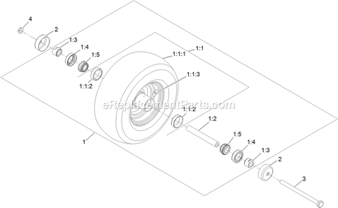 Part Location Diagram of 106-7952 Toro Knob