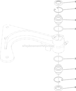 Idler Arm Assembly Diagram and Parts List for ARX440CKC24000 (404314159-406294344)(2019) Exmark Aerator